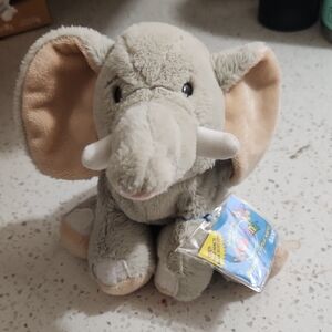 Webkinz GANZ Plush Elephant in Gray and Beige With Tag